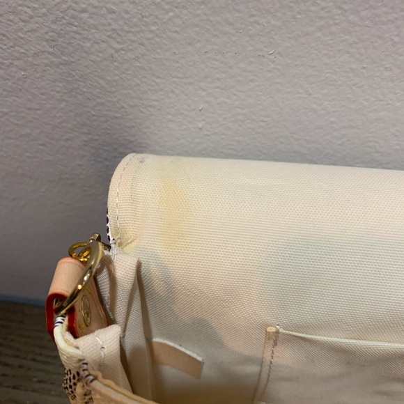 Louis Vuitton Inspired Damier Azur White Gray Clutch - Picture 10 of 11